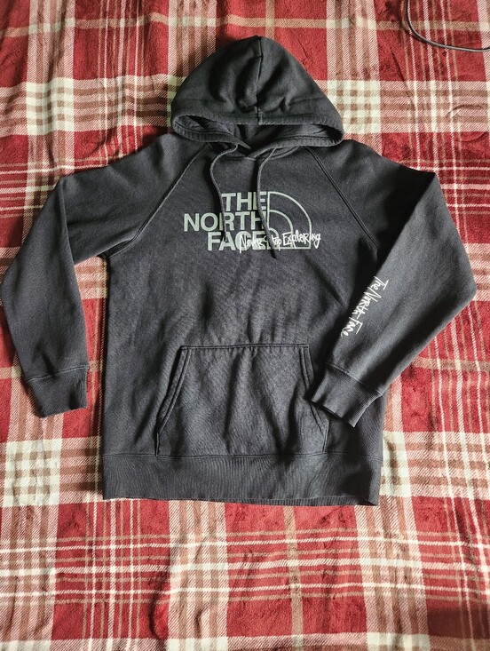 The North Face Sweaters - The North Face Dark Charcoal Graphic Pullover Hoodie